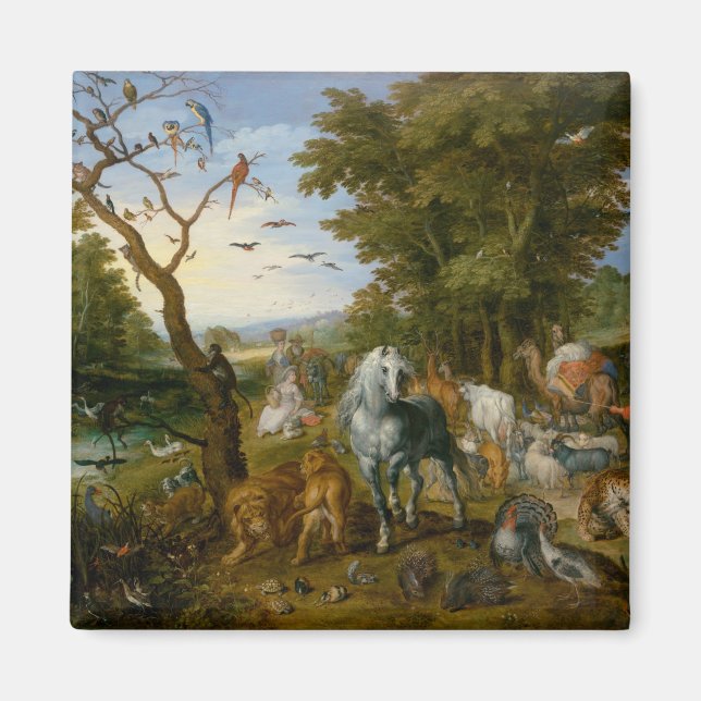 Entry of the Animals into Noah's Ark (Brueghel) Magnet (Front)