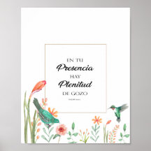 Entu presencia hay plenitud de gozo Póster