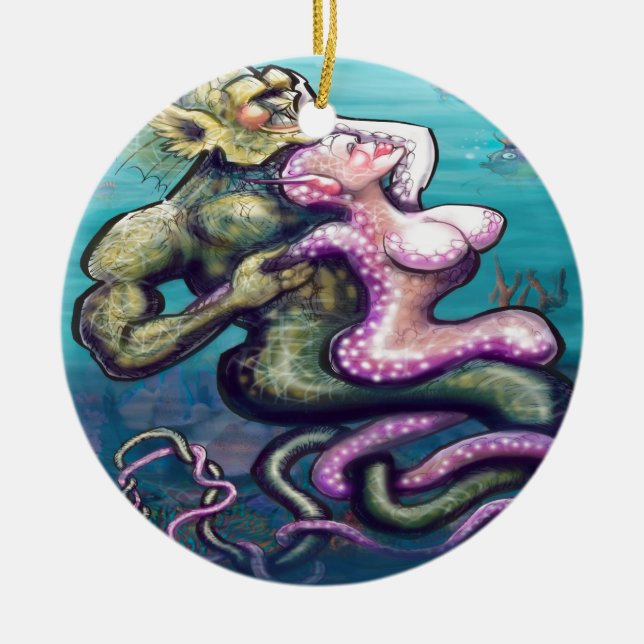 Entwined Ceramic Ornament (Front)