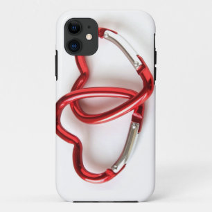 Entwined heart carabiners iPhone 11 case