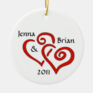 Entwined Hearts Couple's Ornament