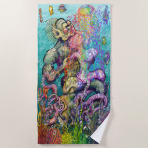 Entwined Tentacles Beach Towel