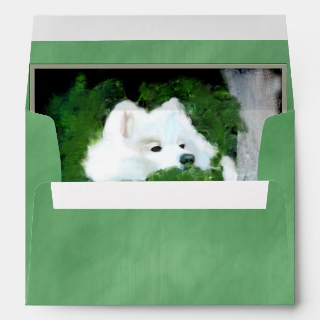 Envelope, A7 Greeting Card, Silk Green-Match Card Envelopes (Back (Bottom))