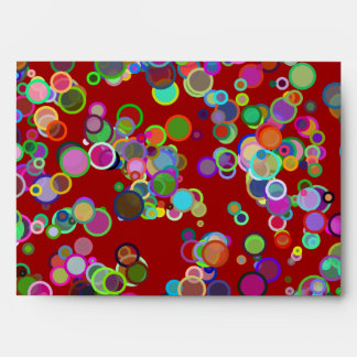 Envelope Colourful Bubbles