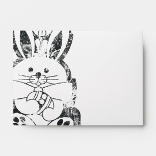 Envelope Grunge Easter Bunny Rabbit Customizable