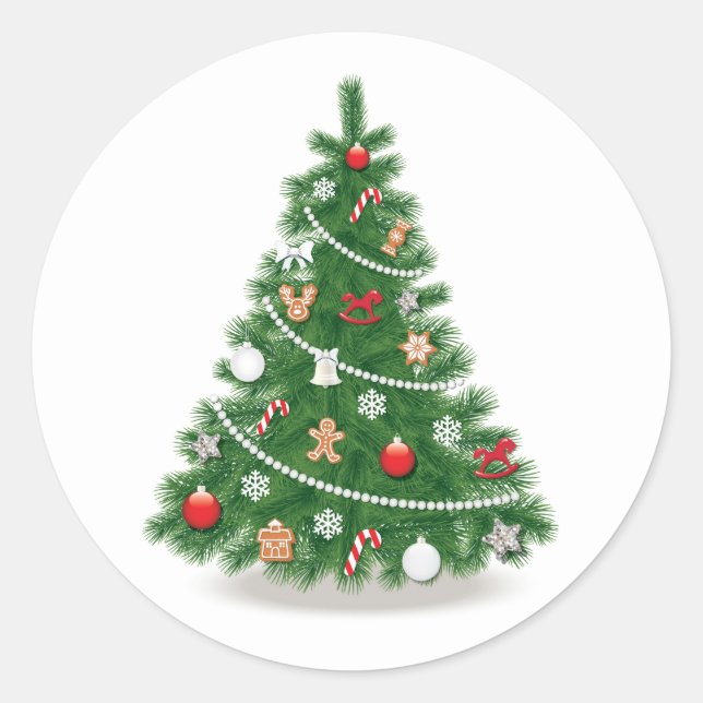 ENVELOPE SEAL STICKER : ARBRE DE NOËL (Devant)