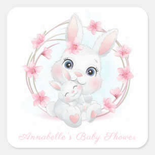 ENVELOPE SEAL STICKER : BABY BUNNIES