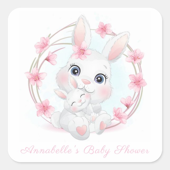 ENVELOPE SEAL STICKER : BÉBÉ BUNNIES (Devant)