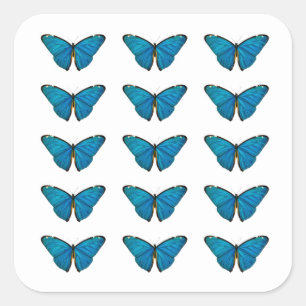 ENVELOPE SEAL STICKER : BLUE BUTTERFLY