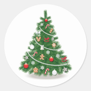 ENVELOPE SEAL STICKER : CHRISTMAS TREE