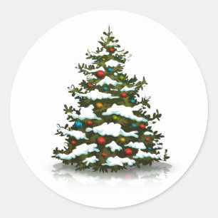 ENVELOPE SEAL STICKER : CHRISTMAS TREE