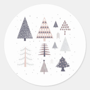 ENVELOPE SEAL STICKER : CHRISTMAS TREES