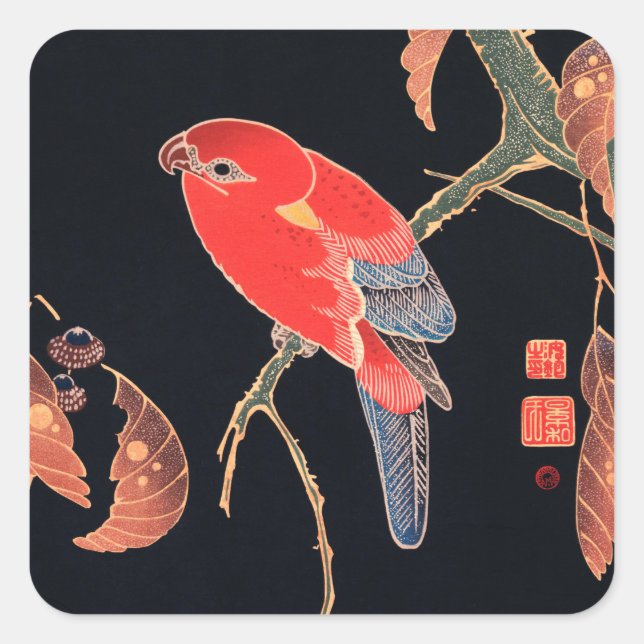 ENVELOPE SEAL STICKER : JAPONAIS WOODBLOK (Devant)