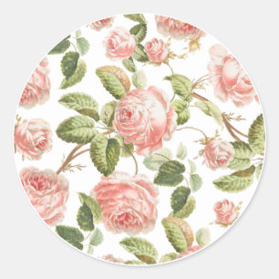 ENVELOPE SEAL STICKER : VINTAGE ROSES