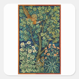 ENVELOPE SEAL STICKER WILLIAM MORRIS "PHEASANT"