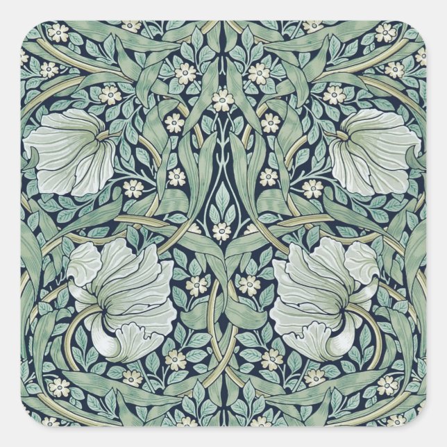ENVELOPE SEAL STICKER : WILLIAM MORRIS : PIMPERNEL (Devant)