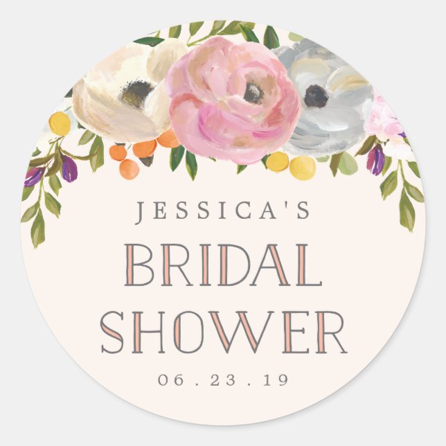 Envelope Seals Sweet Blooms Favour Tags (Front)