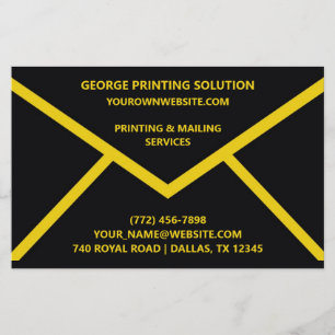 Envelope Shape Unique Flyer