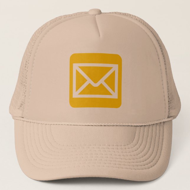 Envelope Sign - Amber Trucker Hat (Front)