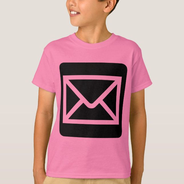 Envelope Sign - Black T-Shirt (Front)