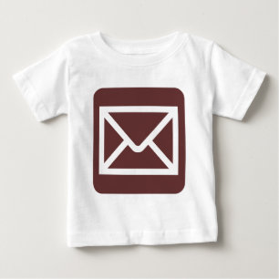 Envelope Sign - Dark Brown Baby T-Shirt