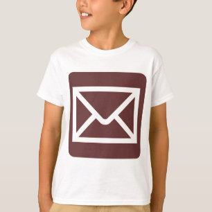 Envelope Sign - Dark Brown T-Shirt