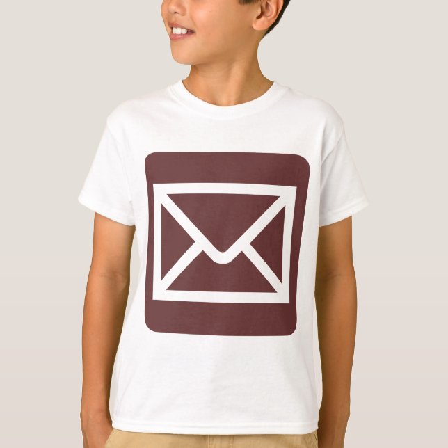 Envelope Sign - Dark Brown T-Shirt (Front)