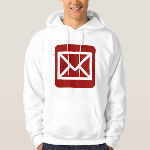 Envelope Sign - Ruby Red Hoodie
