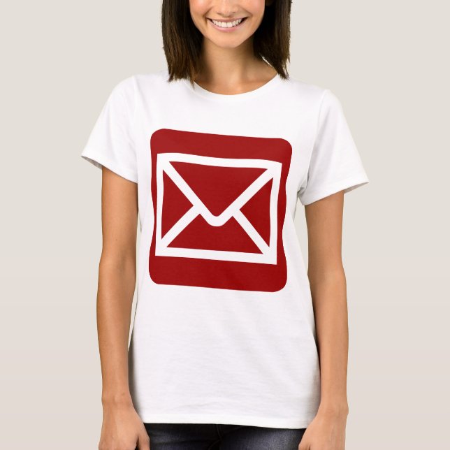 Envelope Sign - Ruby Red T-Shirt (Front)