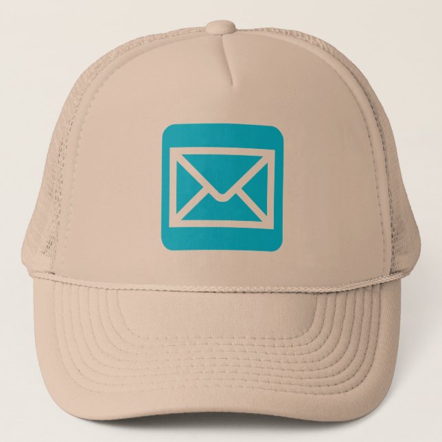 Envelope Sign - Sky Blue Trucker Hat (Front)