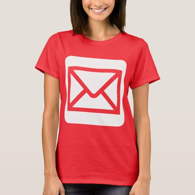 Envelope Sign - White T-Shirt (Front)