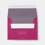 Envelope Size A2 Cranberry Pink Return Address