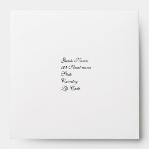 Envelope template SQUARE "make your own"