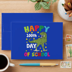 Enveloppe 100 jours d'école Trex 100e jour d'école