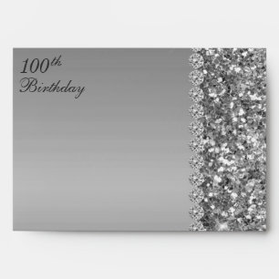 Enveloppe 100th Birthday Elegant Return Adresse