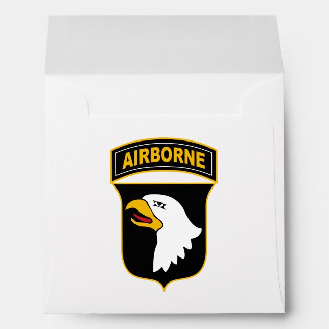 Enveloppe 101e division aéroportée Vétéran militaire (Dos (Bas))