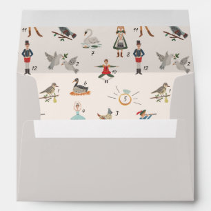 Enveloppe 12 Jours de Noël pré-adressés
