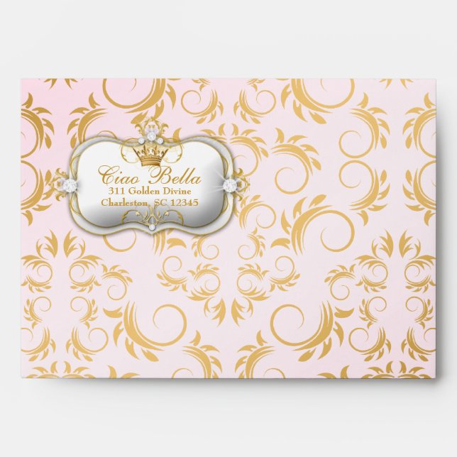 Enveloppe 311-Ciao Bella Golden Divine Pink (Devant)