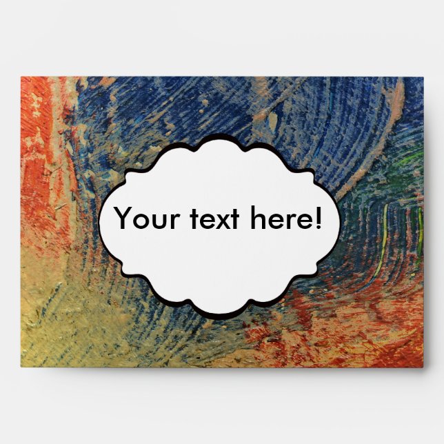 Enveloppe 3 couleurs de peinture (Devant)