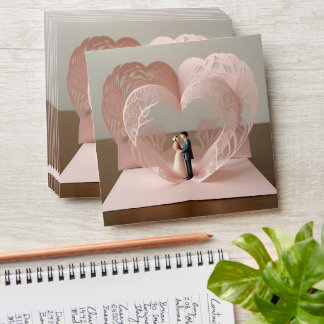 Enveloppe 3d mariage félicitations énergie