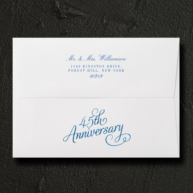 Enveloppe 45e anniversaire du Mariage Sapphire (Créateur téléchargé)
