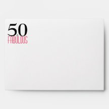 50 et fabuleux 50e anniversaire Adresse de retour