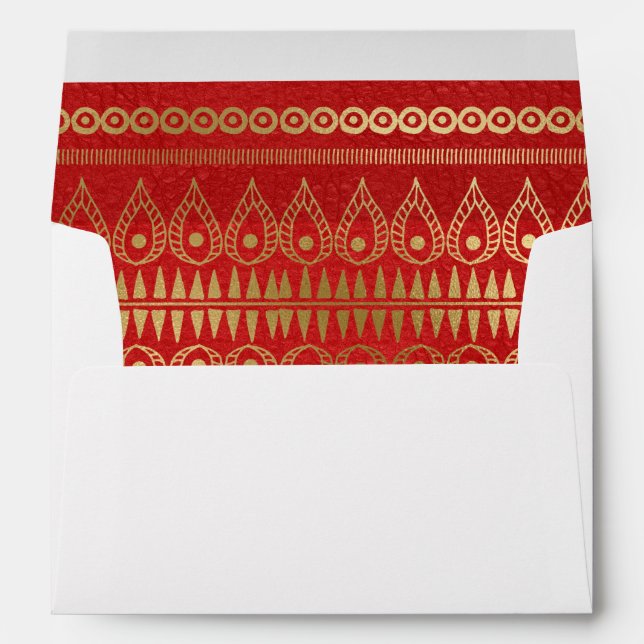 Enveloppe 50 Et Fabuleux Parties scintillant Rouge Noir Or L (Dos (Bas))