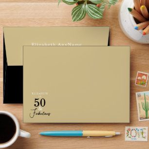 Enveloppe 50 et Fabulous Gold Black String lumières