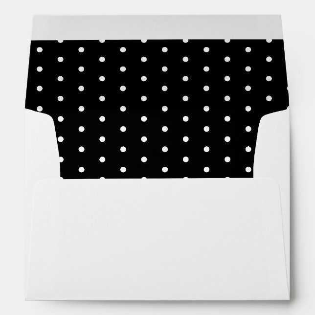Enveloppe 50 & Fabuleux Anniversaire noir blanc Adresse de r (Dos (Bas))