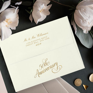 Enveloppe 50e anniversaire de Mariage d'or