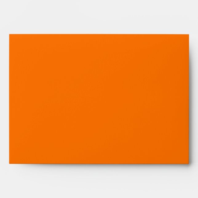 Enveloppe 5 x 7 Orange extérieur gris Damas intéri (Devant)