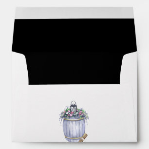 Enveloppe 5x7 Mariage campagnard d'été Rustic Wate