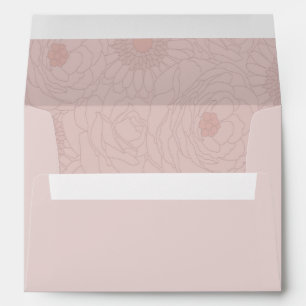 Enveloppe 5x7 Option 1 Inséparable floral rose/Bro