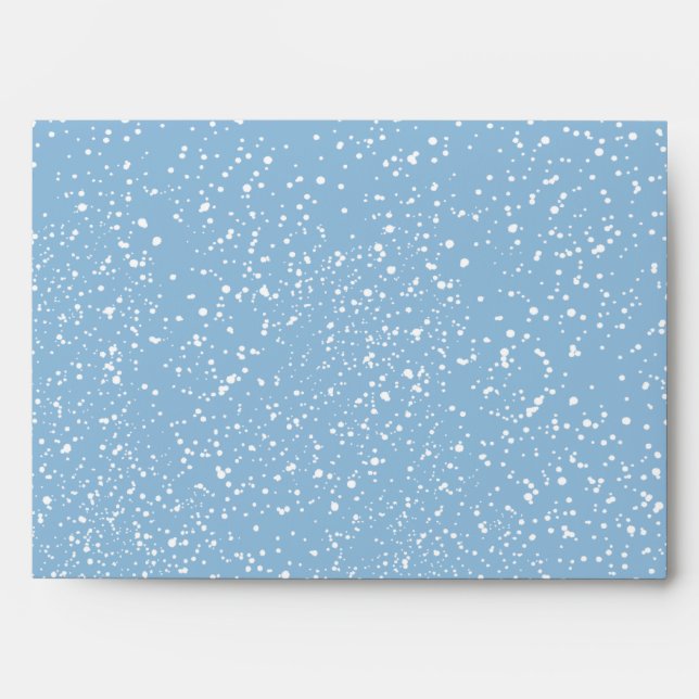 Enveloppe 5x7 Option 1 Noël bleu hiver (Devant)
